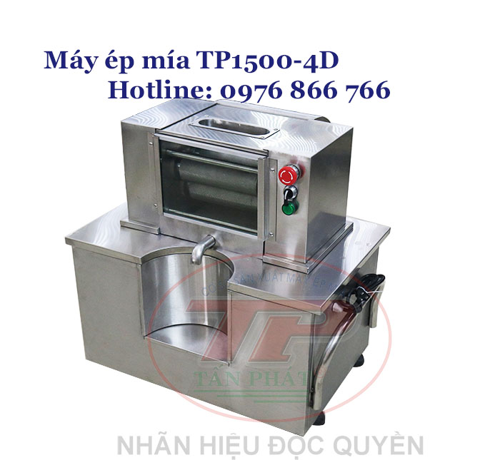Máy ép mía công nghiệp với 4 rulo kim cương TP1500-4D - có nên sử dụng máy nước mía sử dụng tại nước ngoài